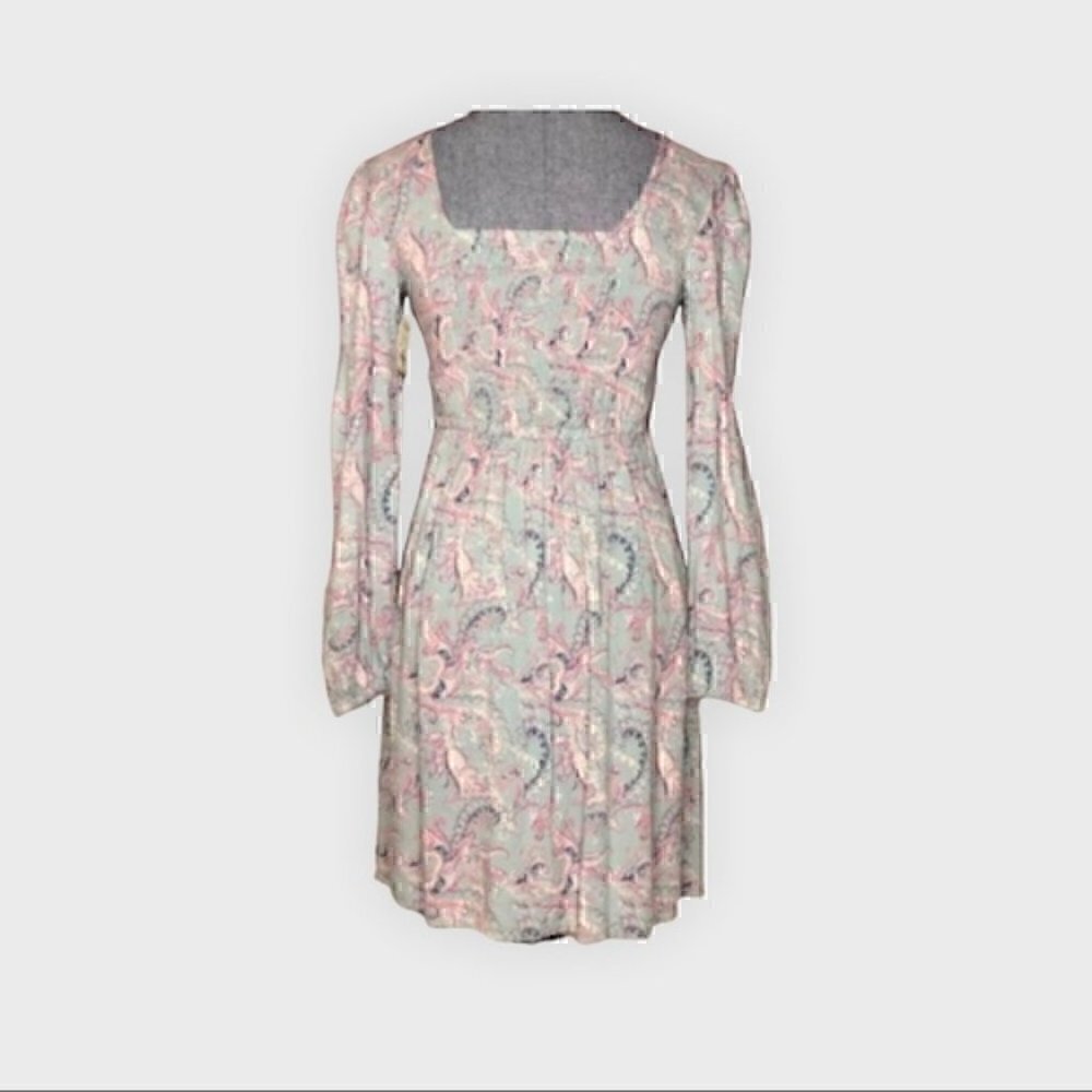 Mudd square neck long sleeve midi size XS cute spring